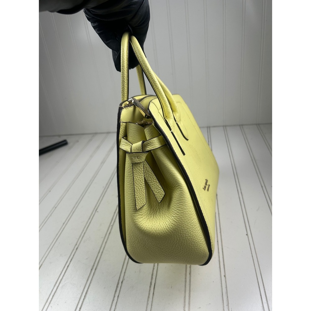 Kate Spade Knott Yellow Pebbled Leather Vintage Medium Shoulder Bag w Strap - Picture 11 of 13